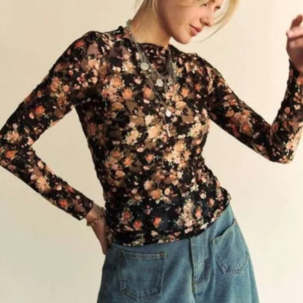 Floral Long Sleeve Top